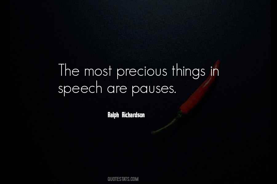 Quotes About Precious Things #1809005