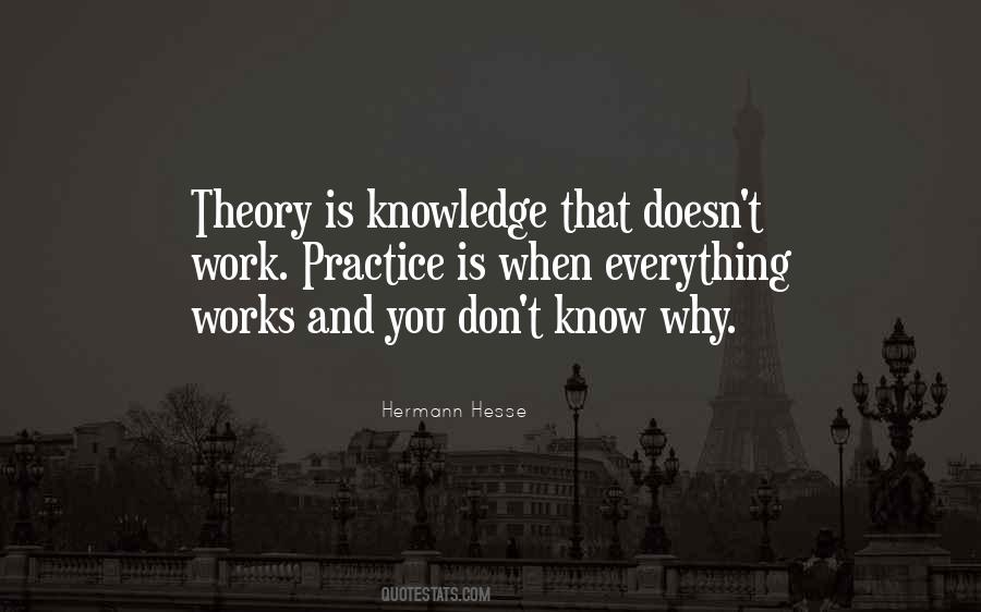 Quotes About Practice And Theory #269560