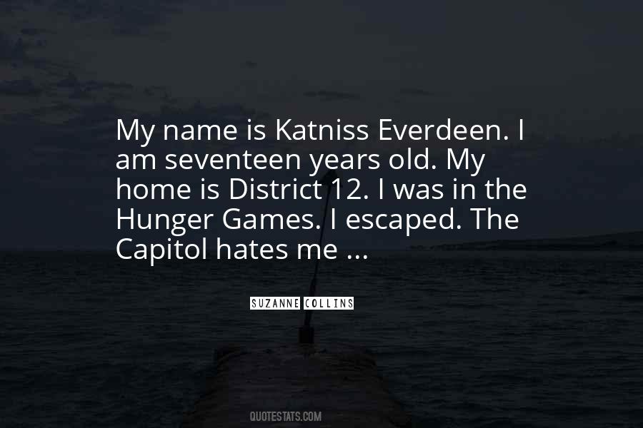 Hunger Games Katniss Quotes #187044