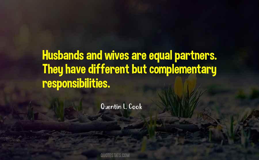 Quotes About Responsibility Of A Husband #745319