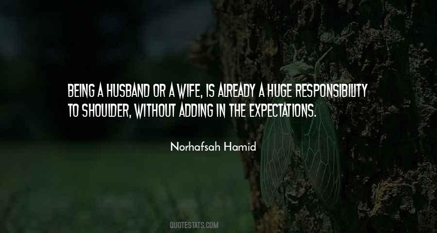 Quotes About Responsibility Of A Husband #843806
