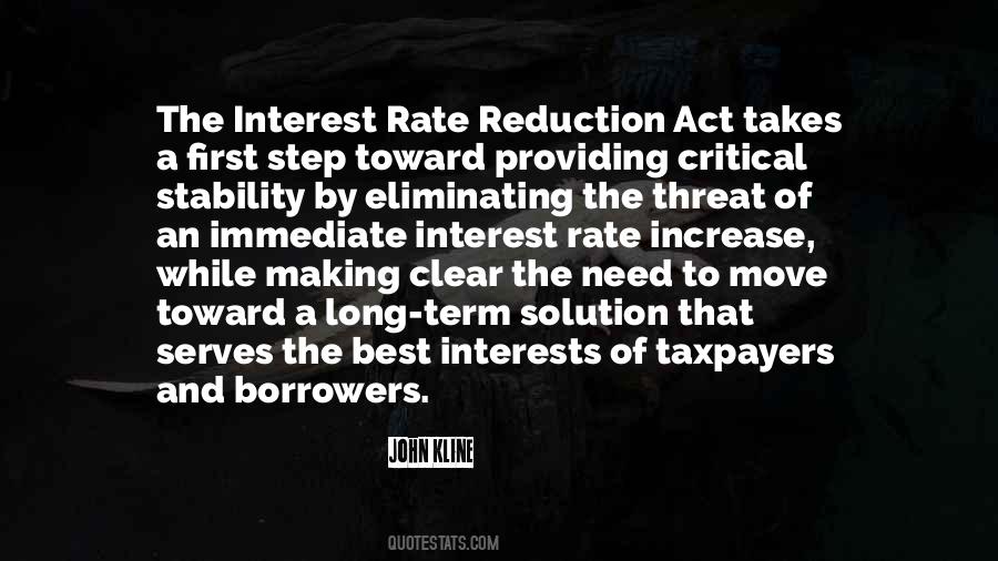 Quotes About Interest Rate #37754