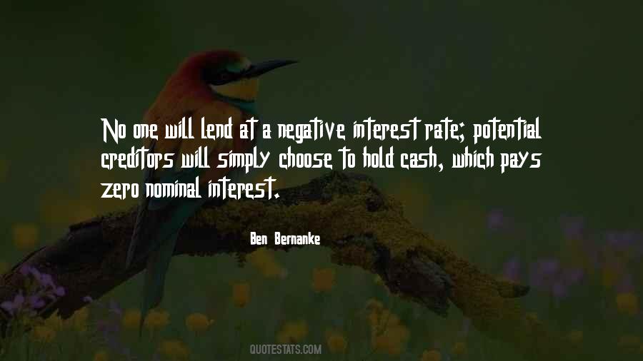 Quotes About Interest Rate #99482