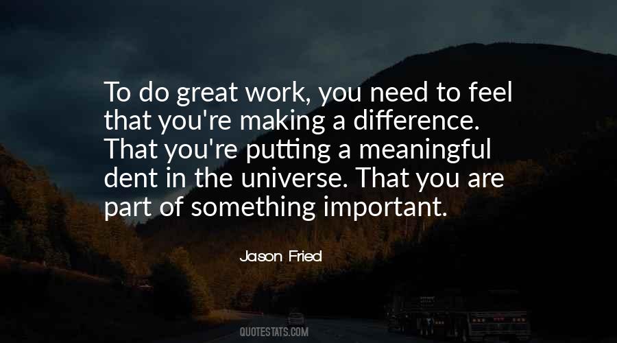 Quotes About Making A Difference #230596
