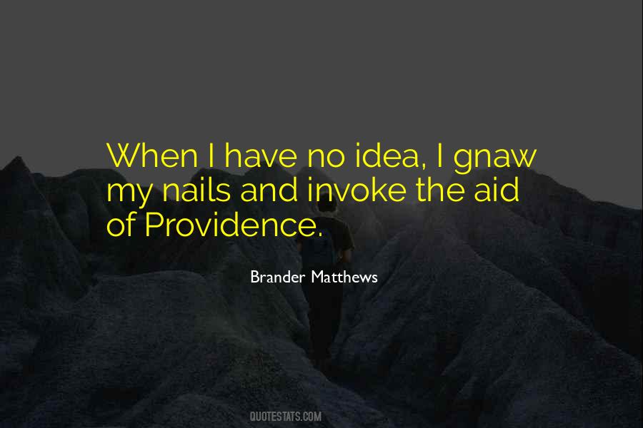 Quotes About Providence #1112278