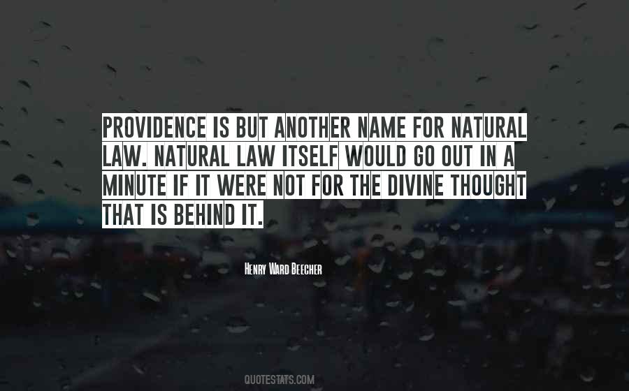 Quotes About Providence #1199209