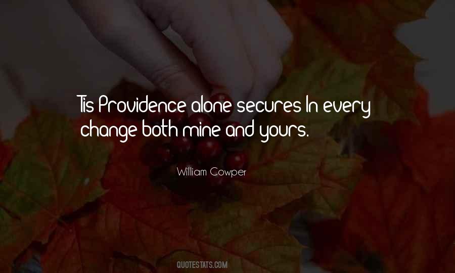 Quotes About Providence #1336827