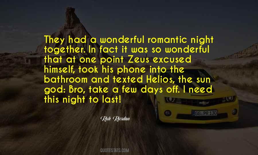 Quotes About Wonderful Night #1051982