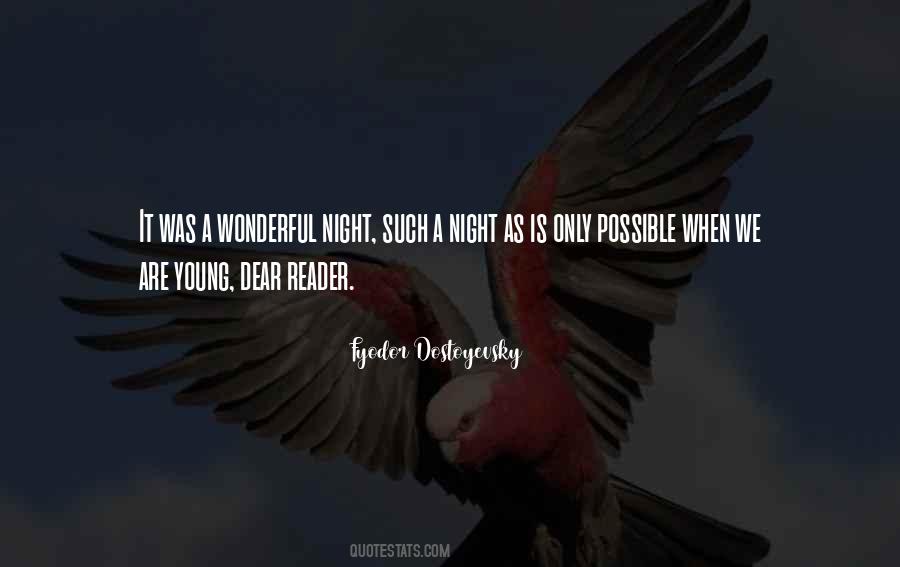 Quotes About Wonderful Night #1393635