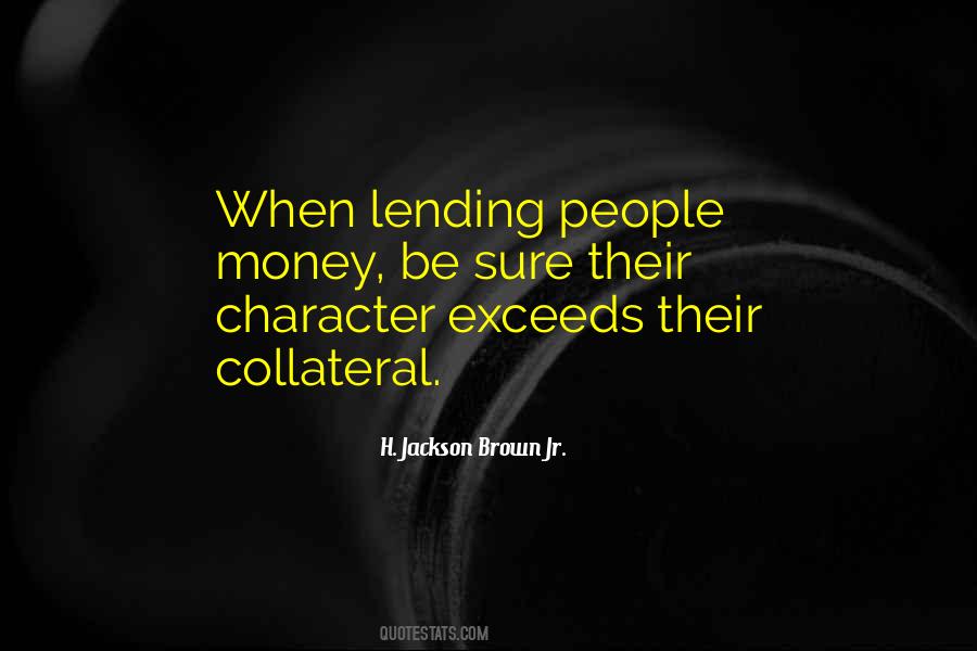 Quotes About Lending Money #1820357