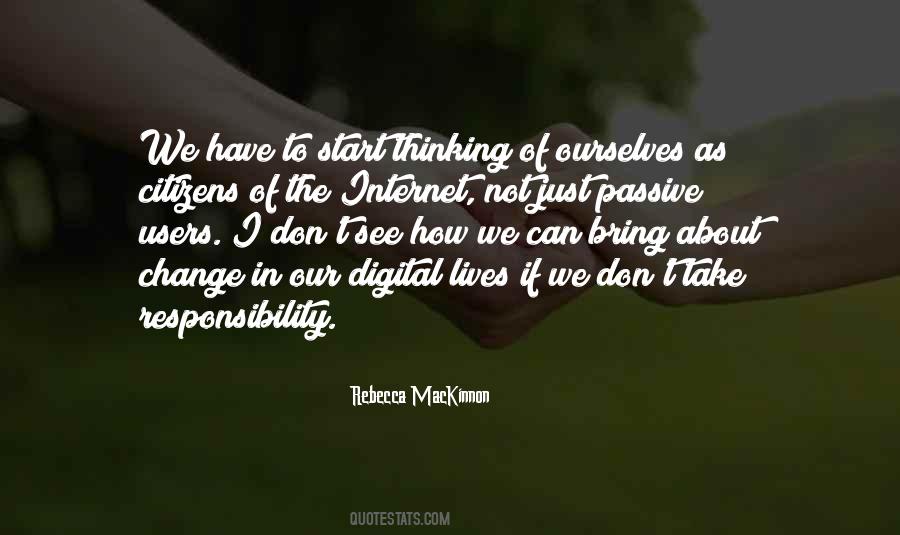 Bring The Change Quotes #495117