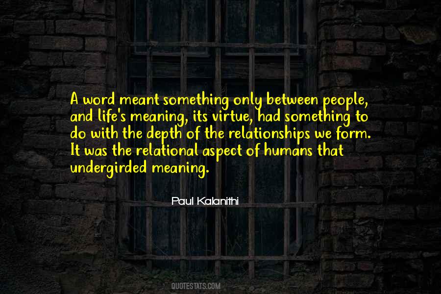 Relational Depth Quotes #1429154