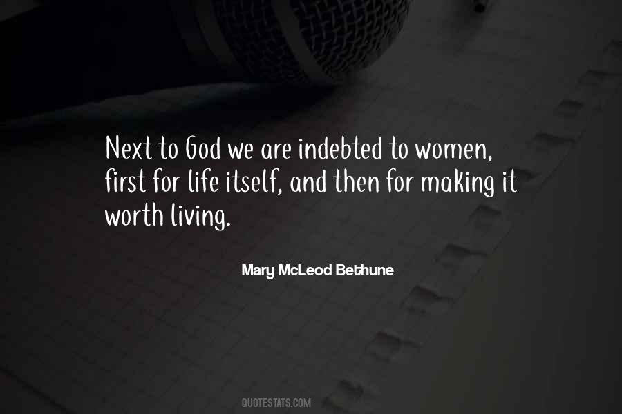 Indebted To God Quotes #983728