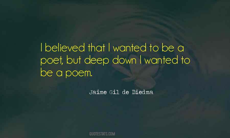 Quotes About Deep Down #178007