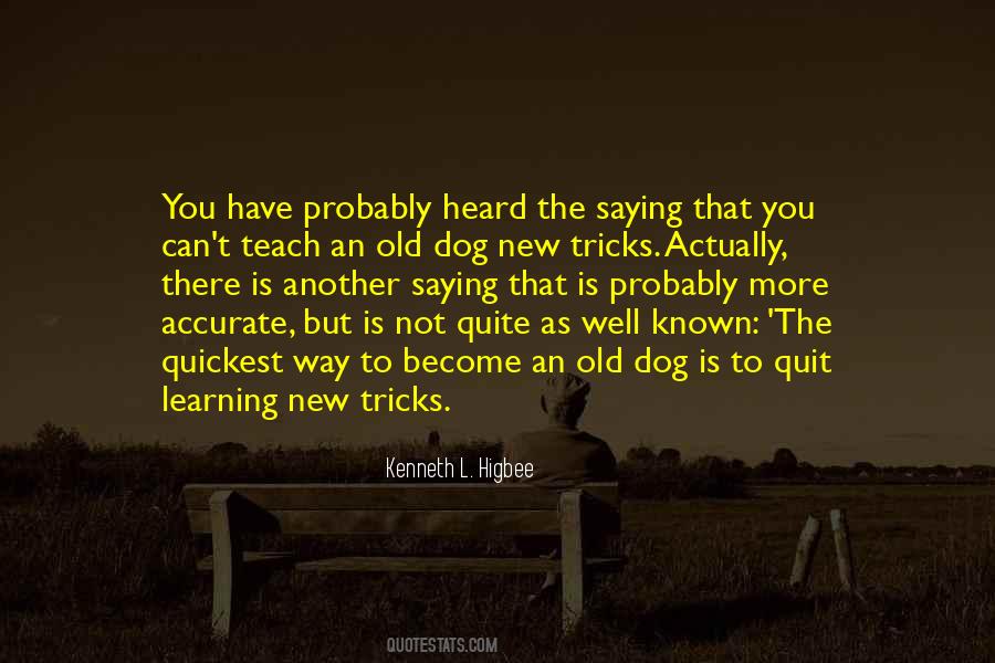 An Old Dog Quotes #1464881