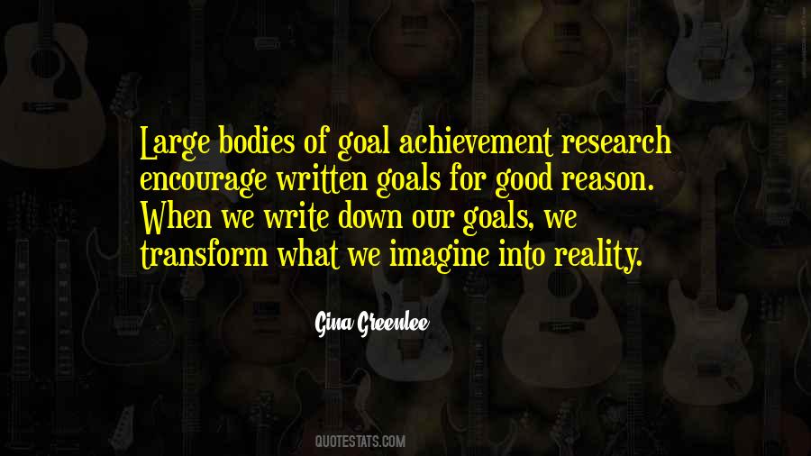 Quotes About Written Goals #349575