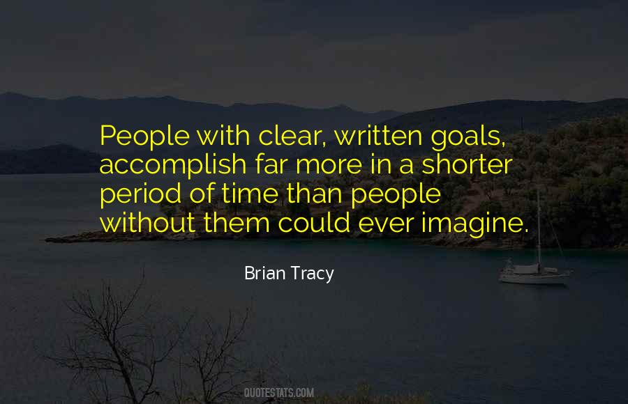 Quotes About Written Goals #713947
