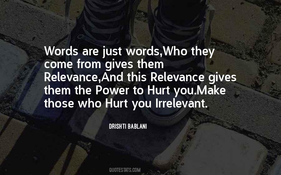 Quotes About Words And Power #127351