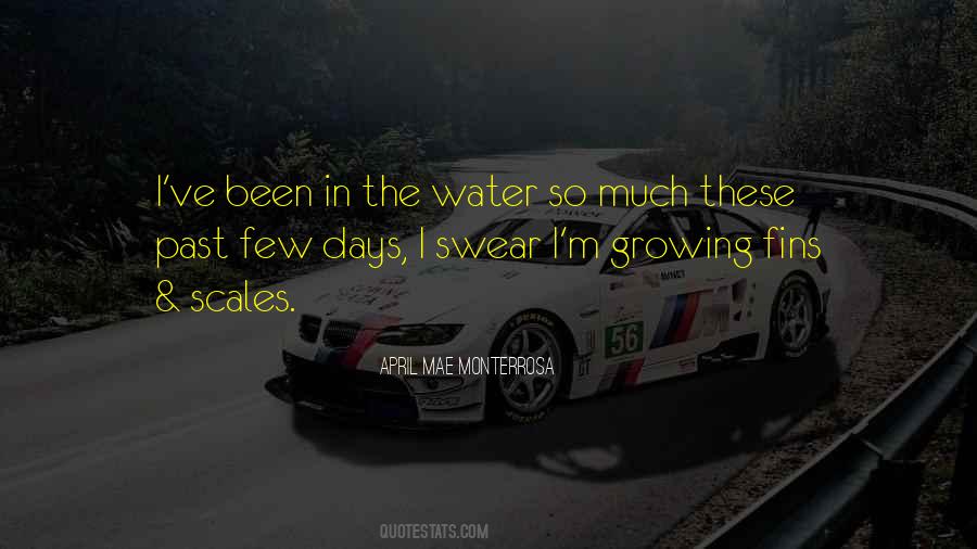 Being In The Water Quotes #128316