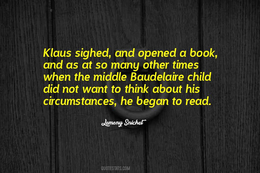 Quotes About Klaus Baudelaire #1102177