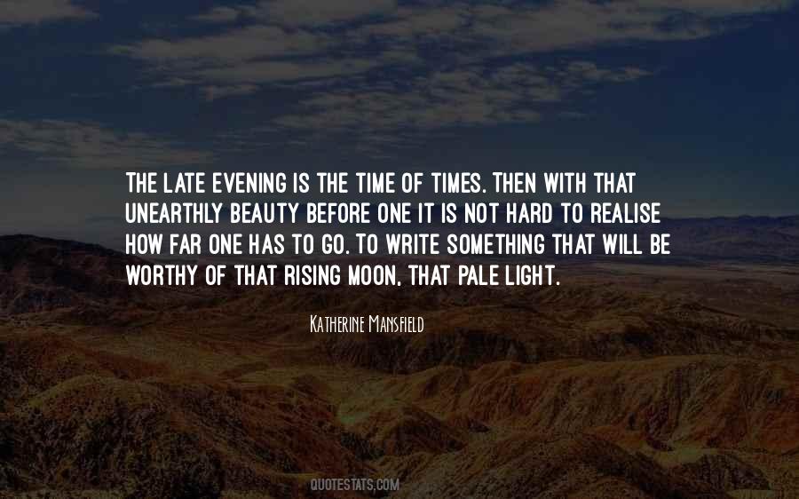 Quotes About Evening Time #1033663