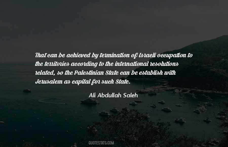 Quotes About Israeli Occupation #1432799