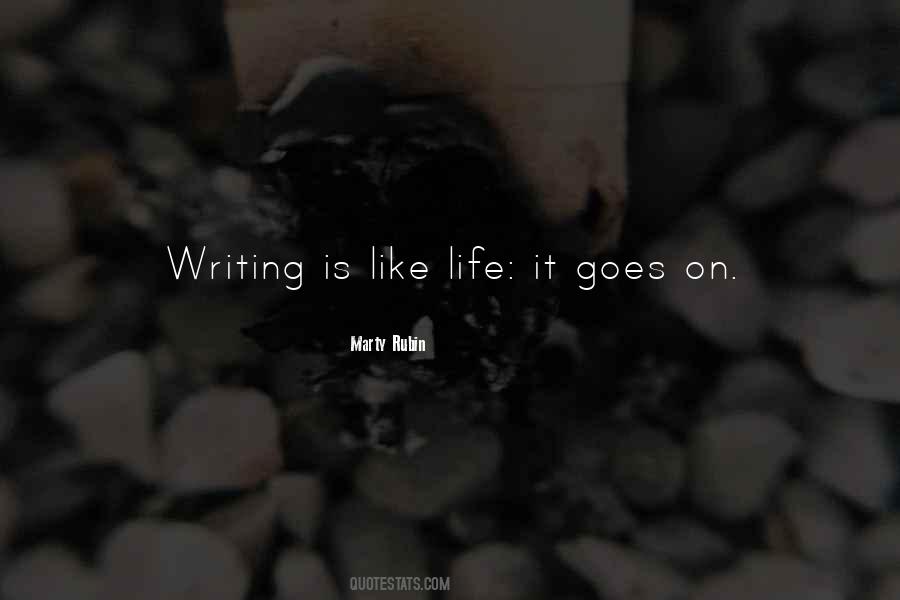 Life Is Like Writing Quotes #990901