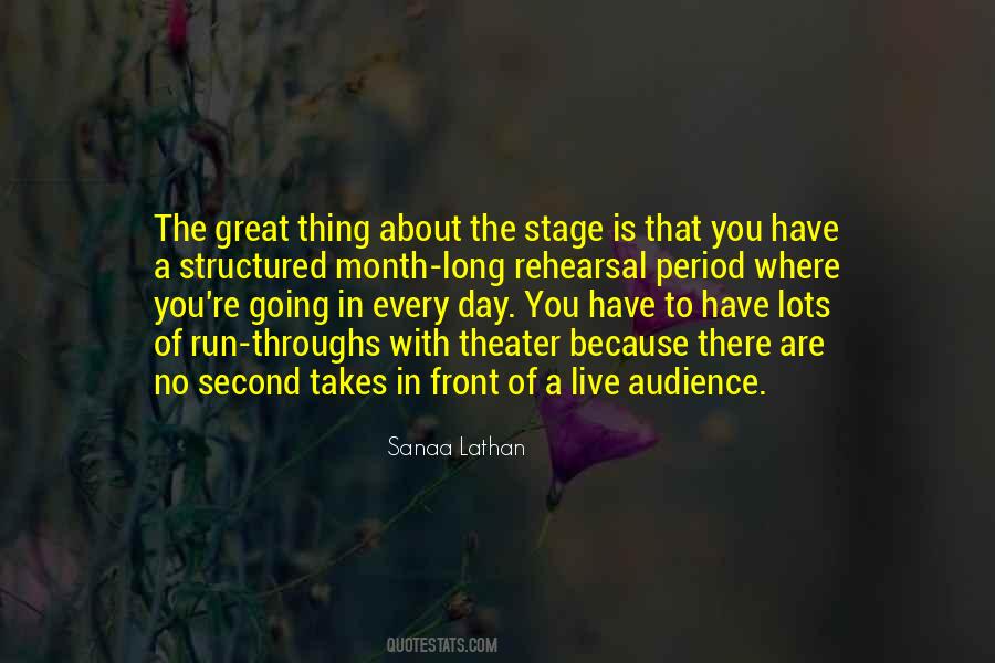 Quotes About Theater Audience #845250