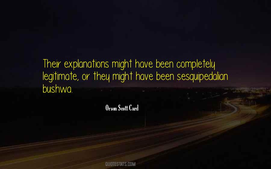 Quotes About Explanations #1108515