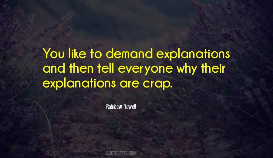 Quotes About Explanations #1311893