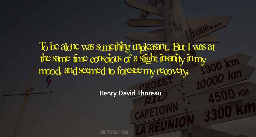 Slight Insanity Thoreau Walden Quotes #849514