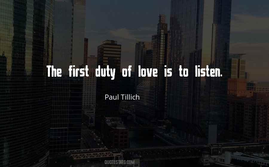 Duty To Love Quotes #1048082