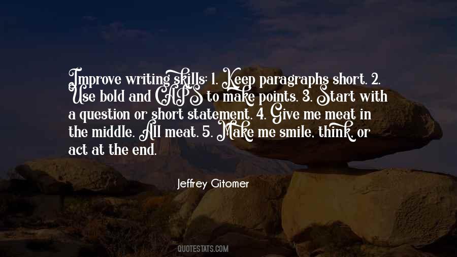 Quotes About Writing Paragraphs #559176