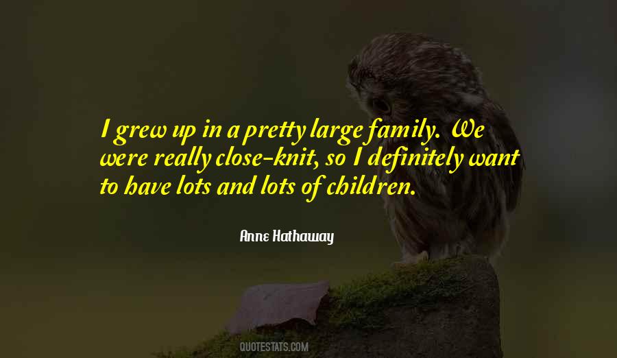 Quotes About A Large Family #1224904