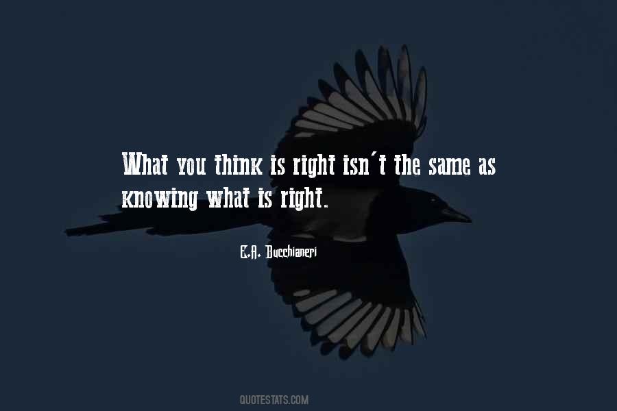 Quotes About What You Think Is Right #1146740