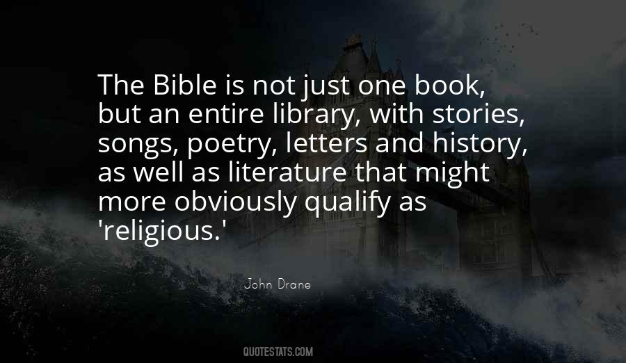 Bible As Literature Quotes #1182499