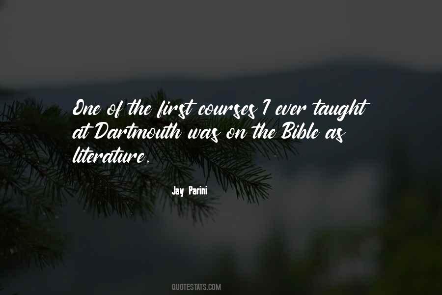 Bible As Literature Quotes #118613