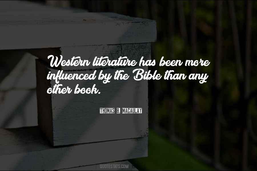 Bible As Literature Quotes #216137