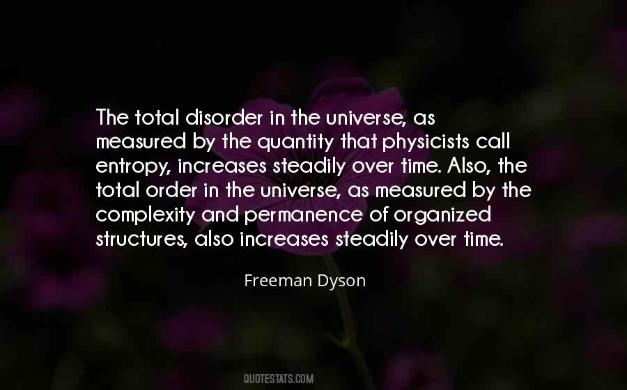 Quotes About Order In The Universe #1274459