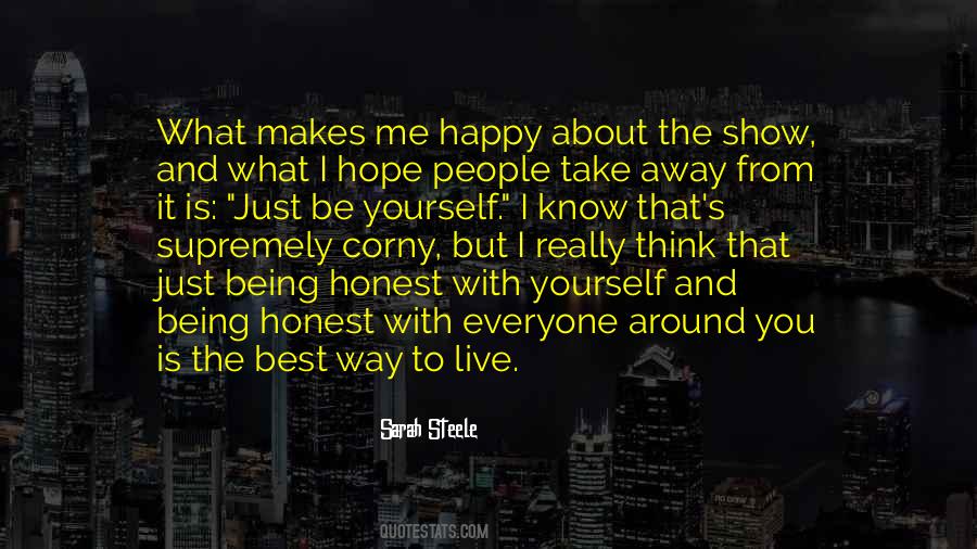 It Is About Being Happy Quotes #1145590