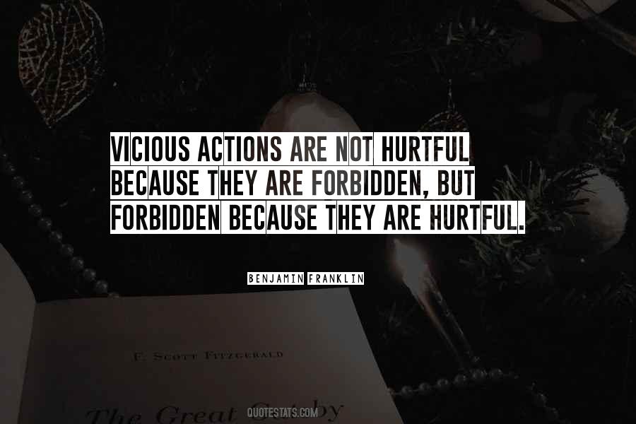 Quotes About Hurtful Actions #963666