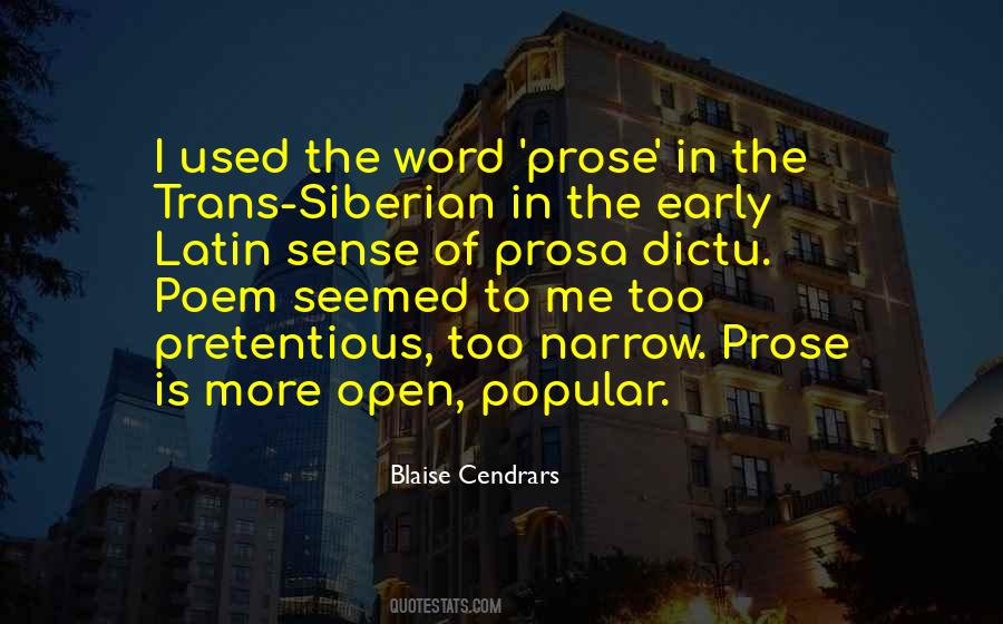 Quotes About Prose #1274004