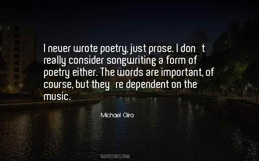 Quotes About Prose #1417497