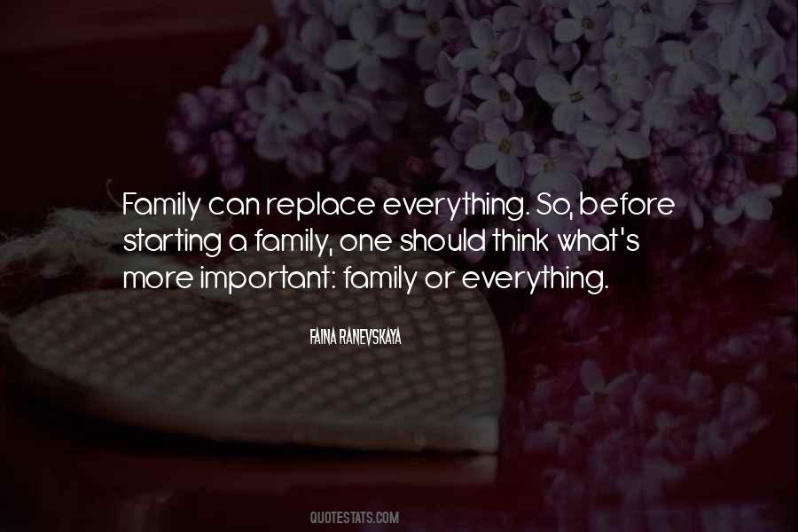 Quotes About Important Family #1313472