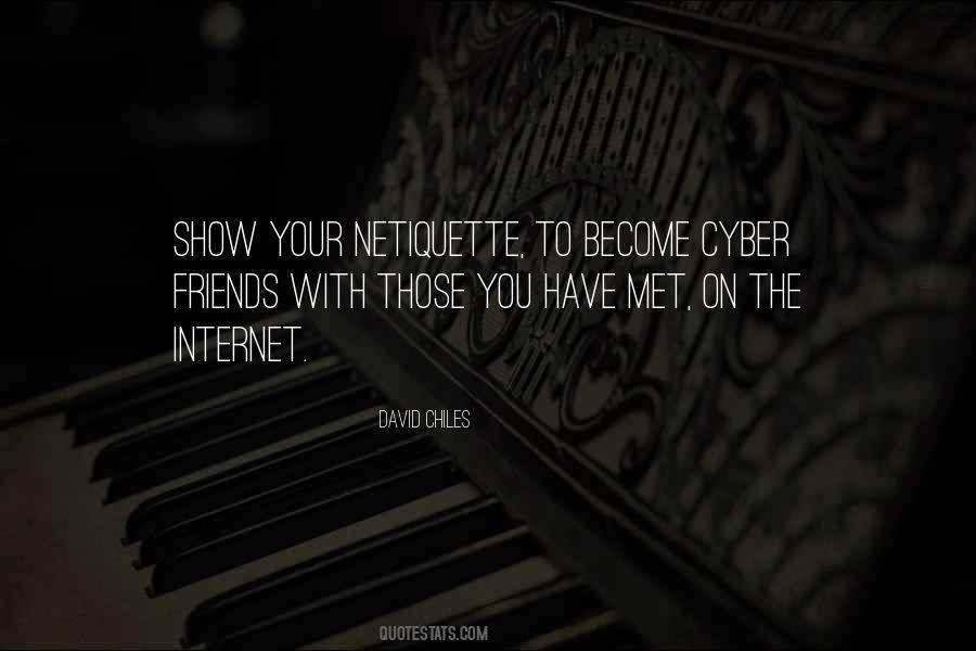 Rules Of Netiquette Quotes #1138716