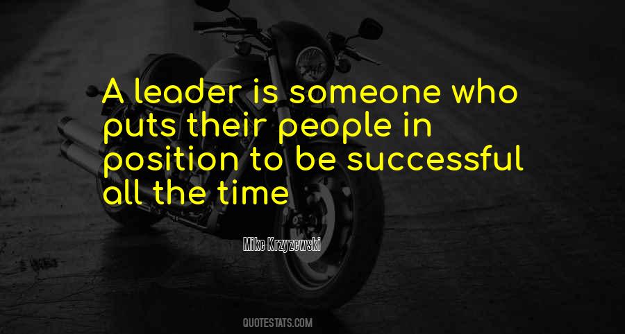 Successful Leader Quotes #257165