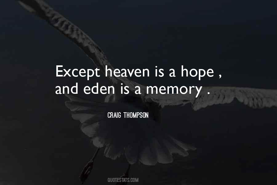 Quotes About Eden #1051888