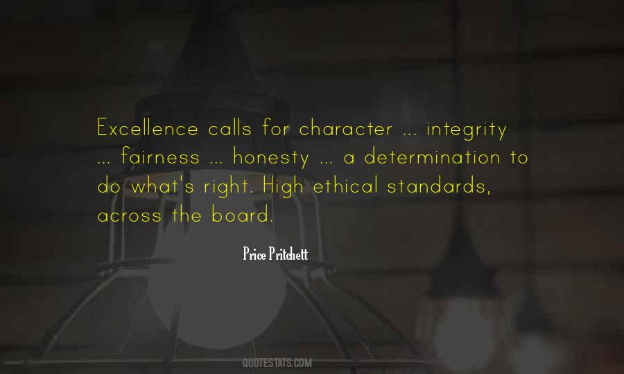 Quotes About Standards Of Excellence #89138