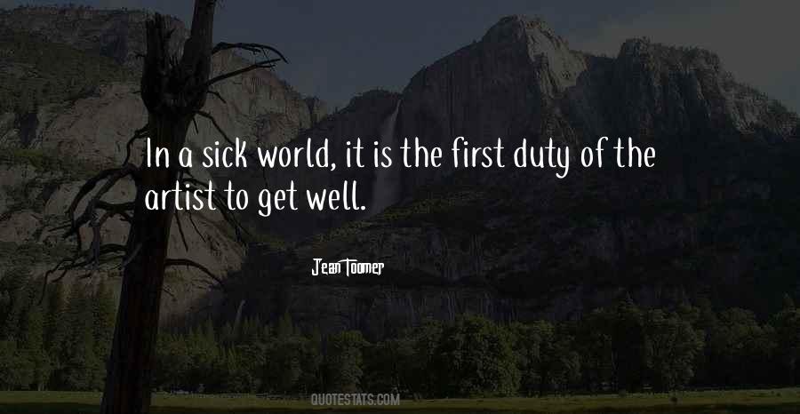 Quotes About The Sick World #193932