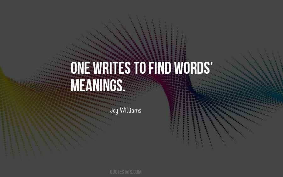 Quotes About Words And Their Meanings #49013